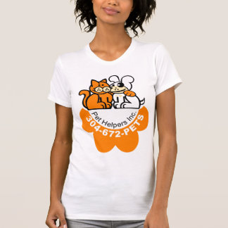 Le T-shirt des femmes de l'aide d'animal familier