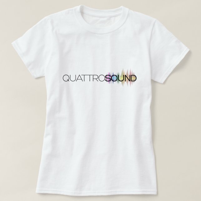 LE T-SHIRT DES FEMMES DE QUATTROSOUND (Design devant)