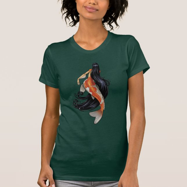 Le T-shirt des femmes de sirène de Koi (Devant)