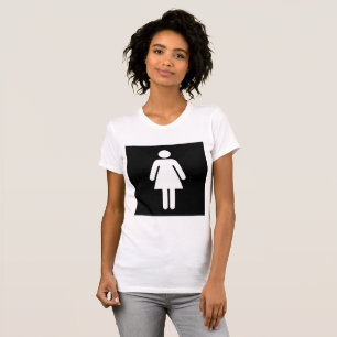 Le T-shirt des femmes féminines de symbole