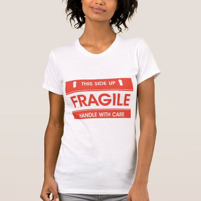 Le T-shirt des femmes fragiles de signe (Devant)