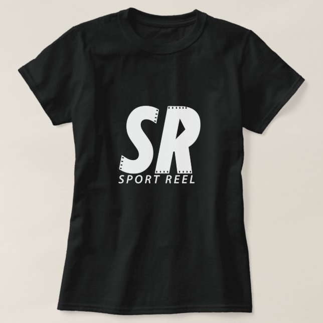 LE T-SHIRT DES FEMMES NOIRES DE SPORTREEL AVEC LE (Design devant)