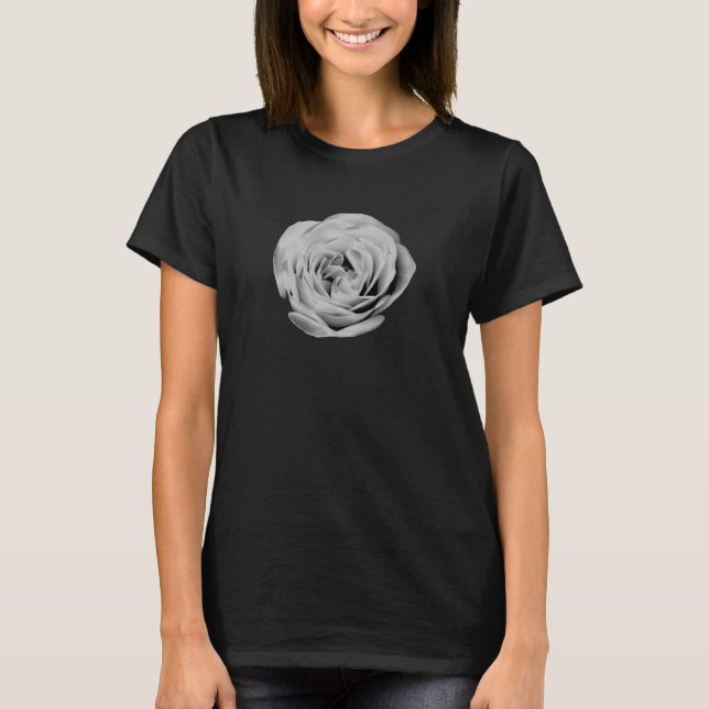 Le T-shirt des femmes noires et blanches de rose (Devant)