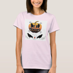 Le T-shirt des femmes primitives de Halloween de