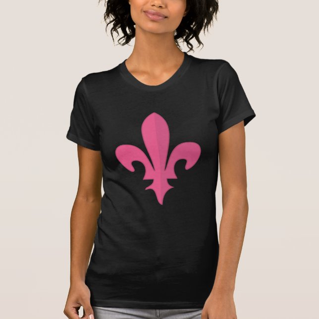 Le T-shirt des femmes roses classiques de Fleur de (Devant)