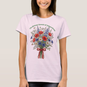 Le T-shirt des fleurs glorieuses de l'indépendance