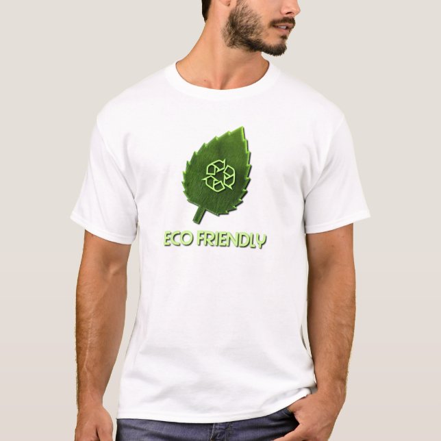 Le T-shirt des hommes amicaux d'Eco (Devant)