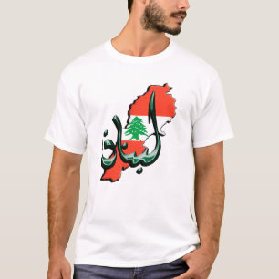 Le T-shirt des hommes arabes de langue du Liban