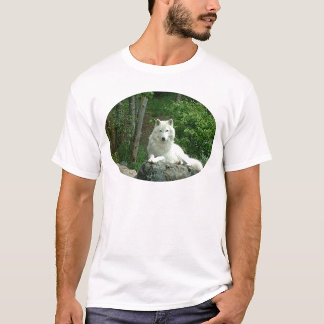Le T-shirt des hommes arctiques de loup (Devant)