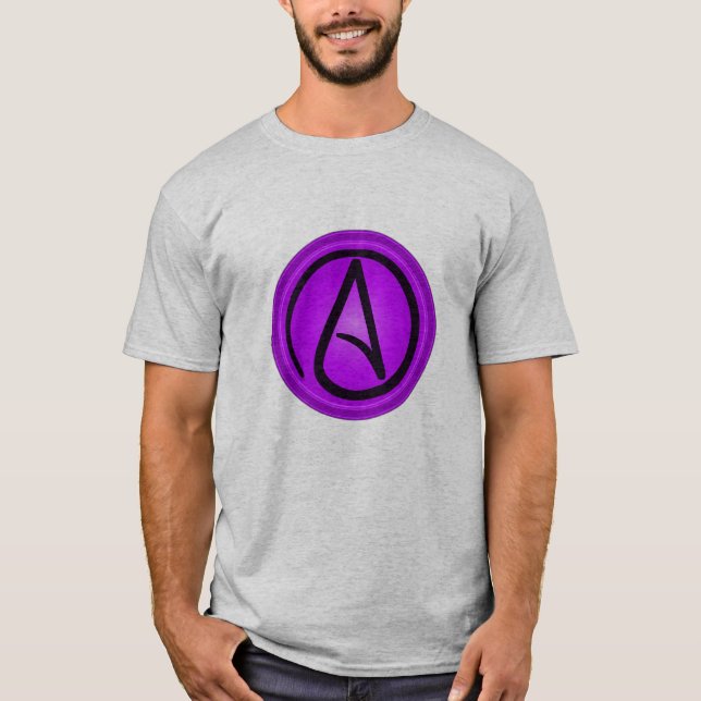 Le T-shirt des hommes athées de logo (Devant)