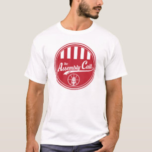 Le T-shirt des hommes avec le logo d'appel
