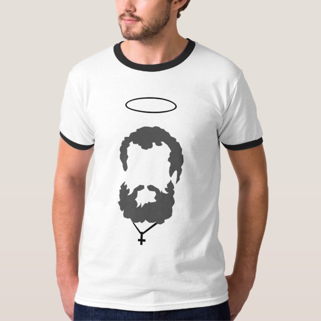 Le T-shirt des hommes catholiques de la barbe de (Devant)
