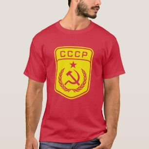 Le T-shirt des hommes communistes d'emblème de