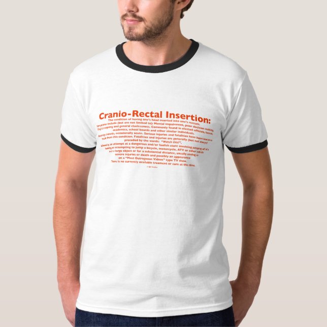 Le T-shirt des hommes Cranio-Rectaux d'insertion (Devant)