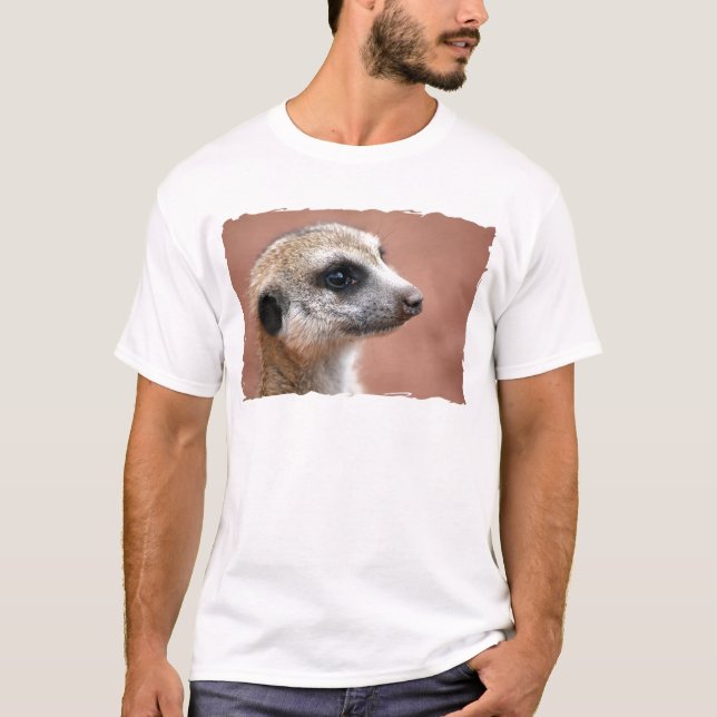 Le T-shirt des hommes curieux de Meerkat (Devant)