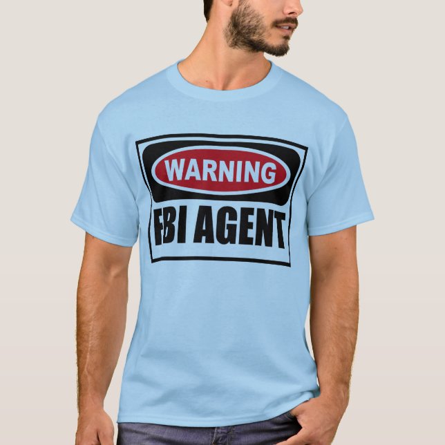 Le T-shirt des hommes d'avertissement d'AGENT DU (Devant)