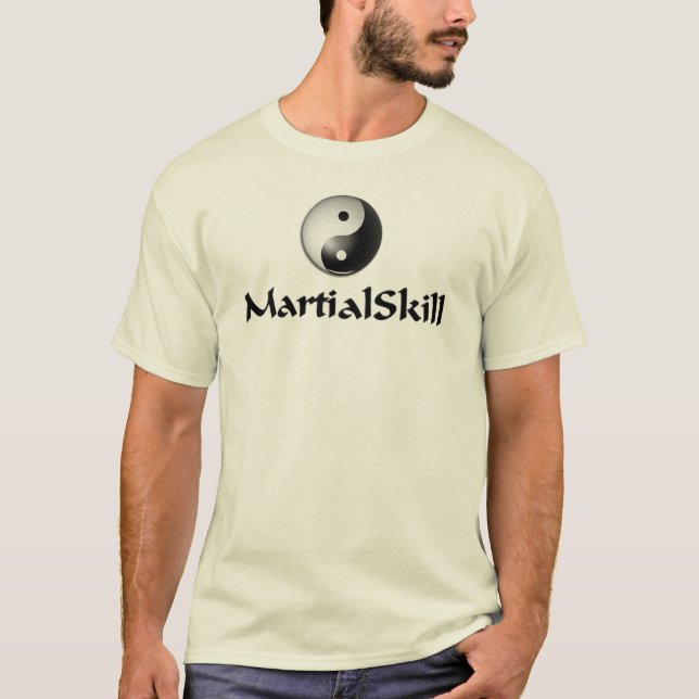 Le T-shirt des hommes de base de MartialSkill (Devant)