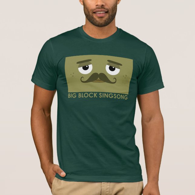 Le T-shirt des hommes de BBSS Moustachios #2 (Devant)
