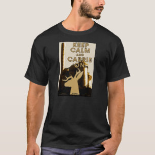 Le T-shirt des hommes de cerfs communs de Carrie