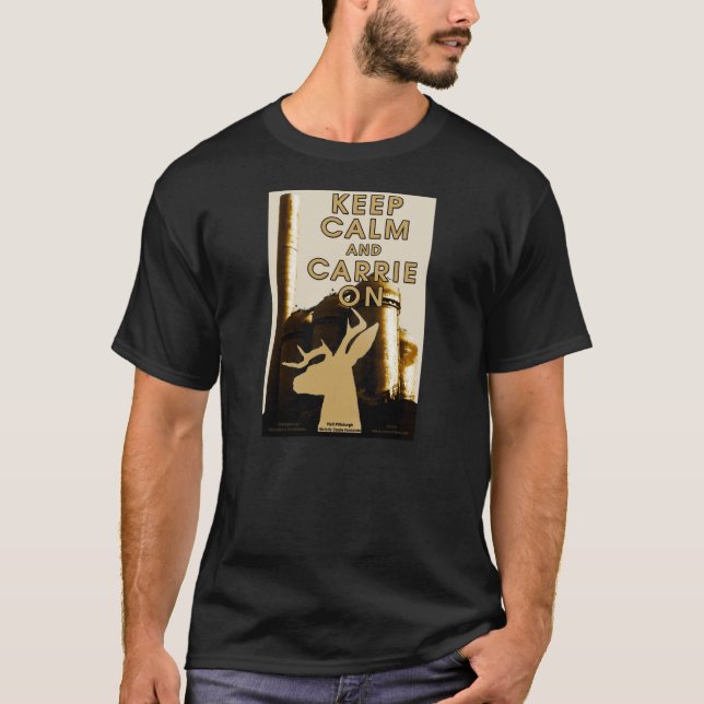 Le T-shirt des hommes de cerfs communs de Carrie (Devant)