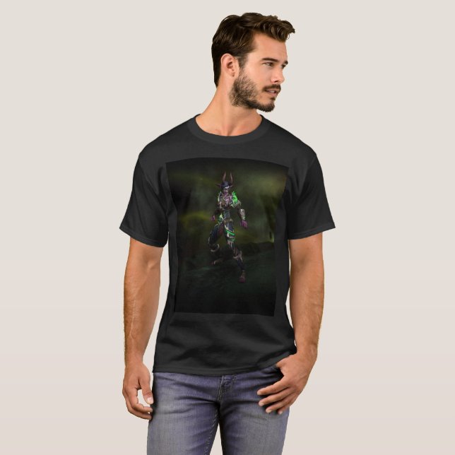 le T-shirt des hommes de chasseur de démon (Devant entier)