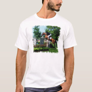 Le T-shirt des hommes de cheval de Grand prix