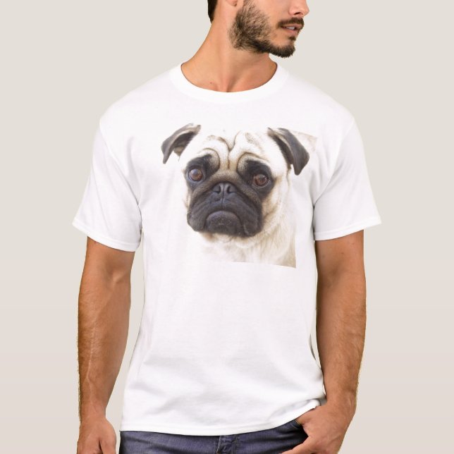 Le T-shirt des hommes de chien de carlin (Devant)