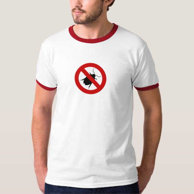 Le T-shirt des hommes de combattant d'insecte de (Devant)