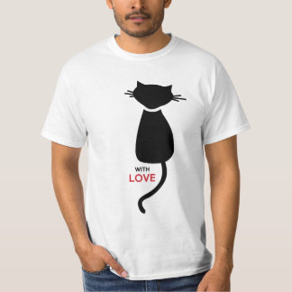Le T-shirt des hommes de couples de Kitty de chat