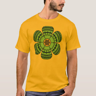 Le T-shirt des hommes de fleur de hippie