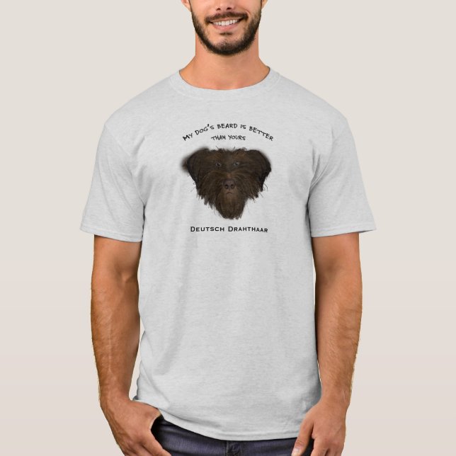 Le T-shirt des hommes de la barbe de mon chien (Devant)