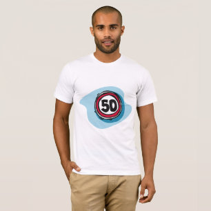 Le T-shirt des hommes de la limitation de vitesse