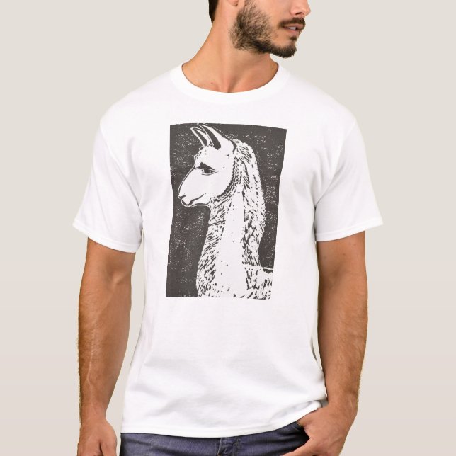Le T-shirt des hommes de lama (Devant)