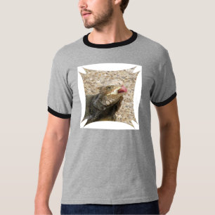 Le T-shirt des hommes de langue de lézard