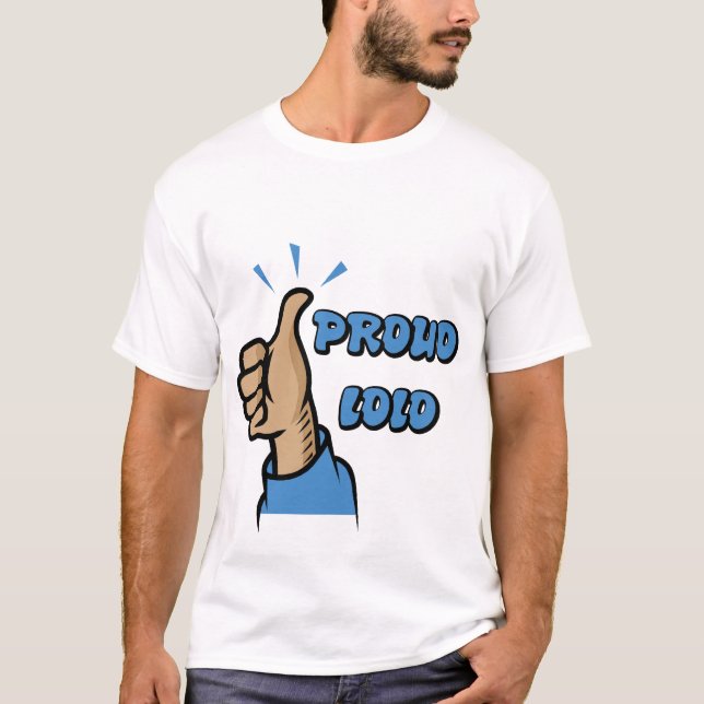 Le T-shirt des hommes "de Lolo fier" (Devant)