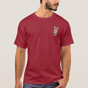 le T-shirt des hommes de longsleeve de chaton du