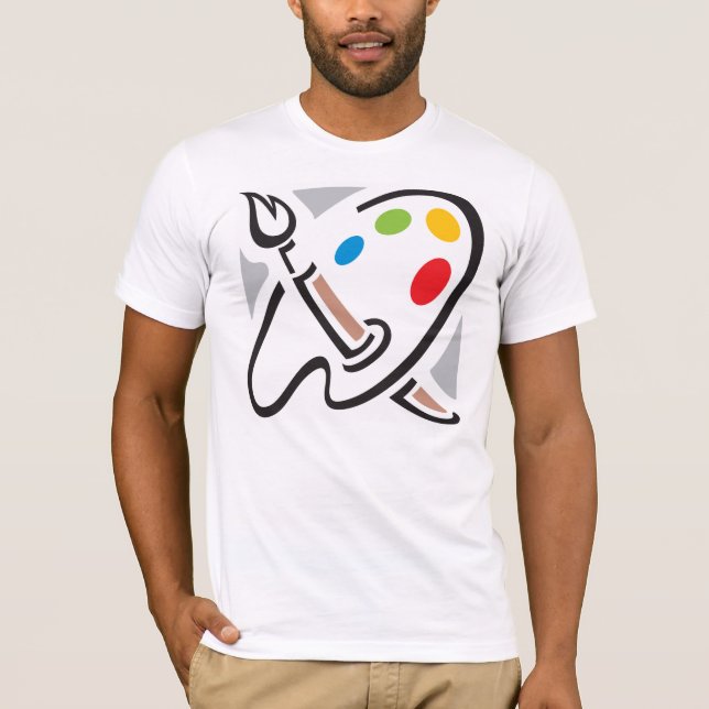 Le T-shirt des hommes de palette de peintres (Devant)