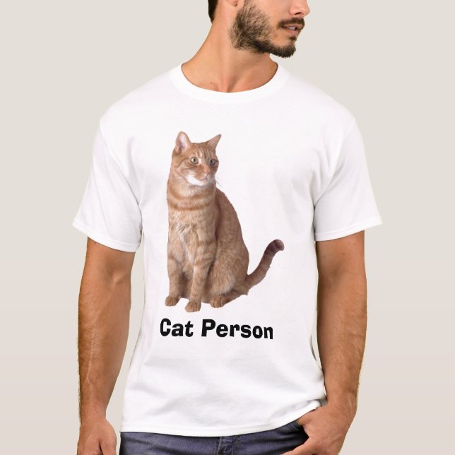 Le T-shirt des hommes de personne de chat (Devant)