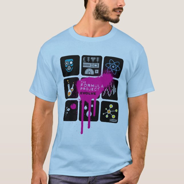 Le T-shirt des hommes de projet de formule (Devant)