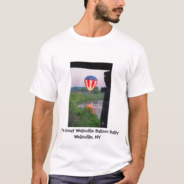 Le T-shirt des hommes de rassemblement de ballon (Devant)