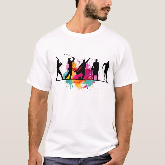 Le T-shirt des hommes de sportif (Devant)