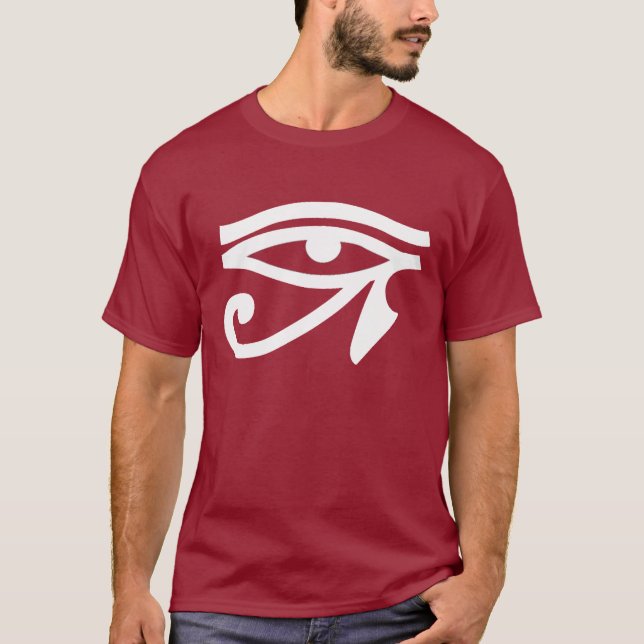 Le T-shirt des hommes de symbole d'oeil d'Egypte (Devant)