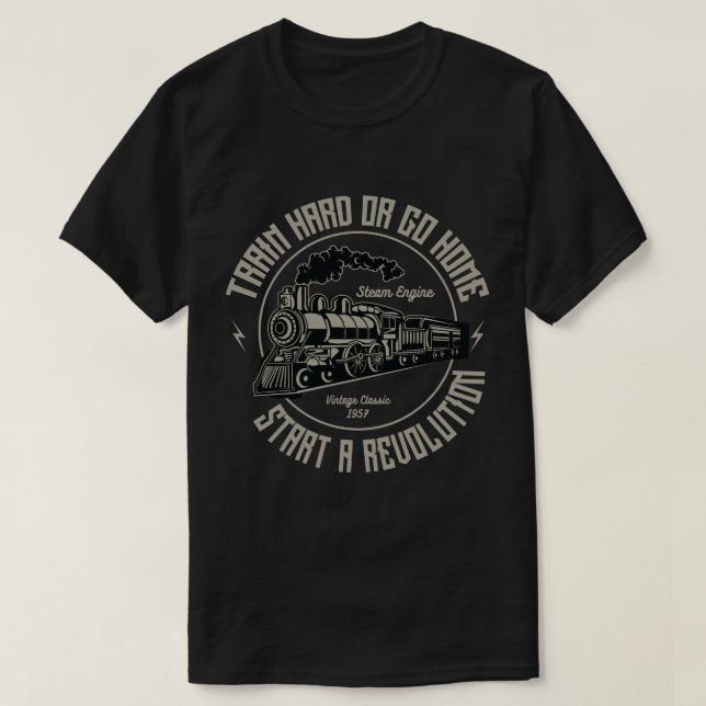 Le T-shirt des hommes de train (Design devant)