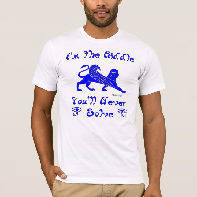 Le T-shirt des hommes d'énigme de sphinx (Devant)