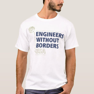 Le T-shirt des hommes d'EWB-USA - blanc