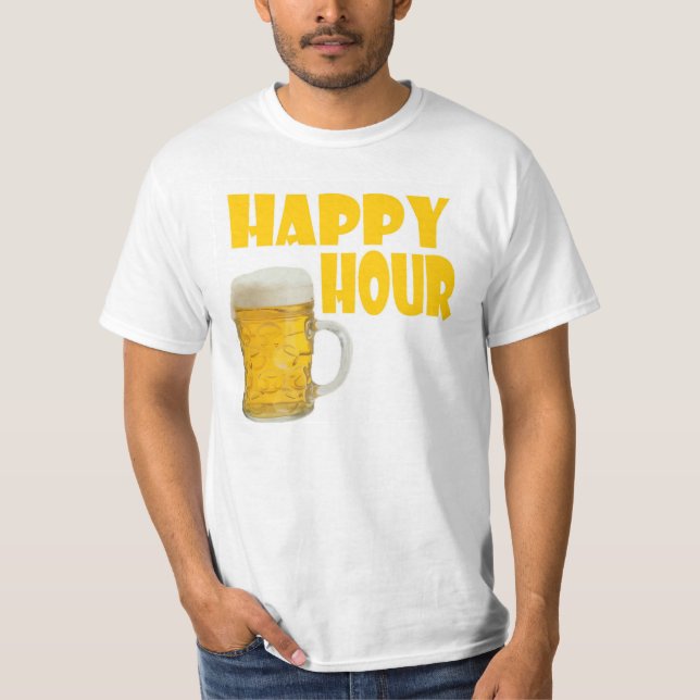 le T-shirt des hommes d'heure heureuse (Devant)