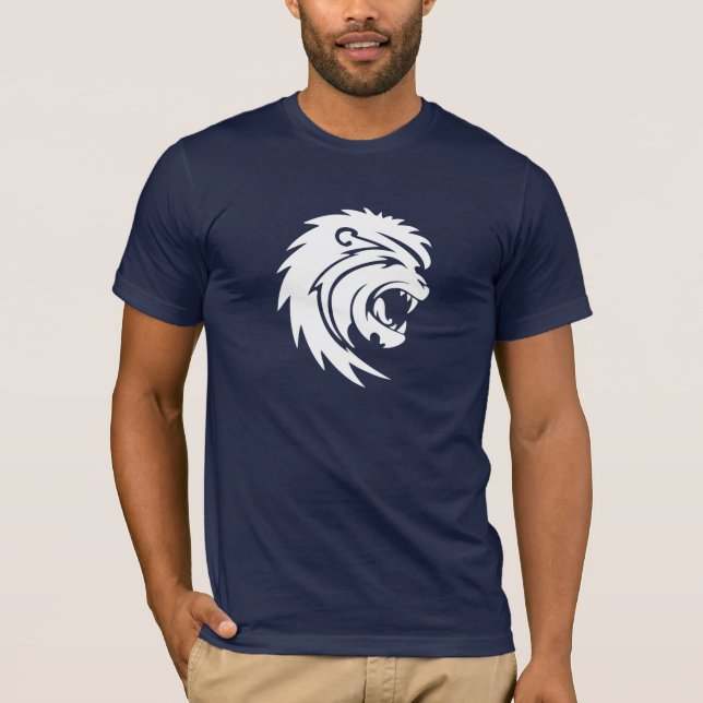 Le T-shirt des hommes d'hurlement de lion (Devant)