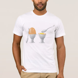 Le T-shirt des hommes d'oeuf à la coque