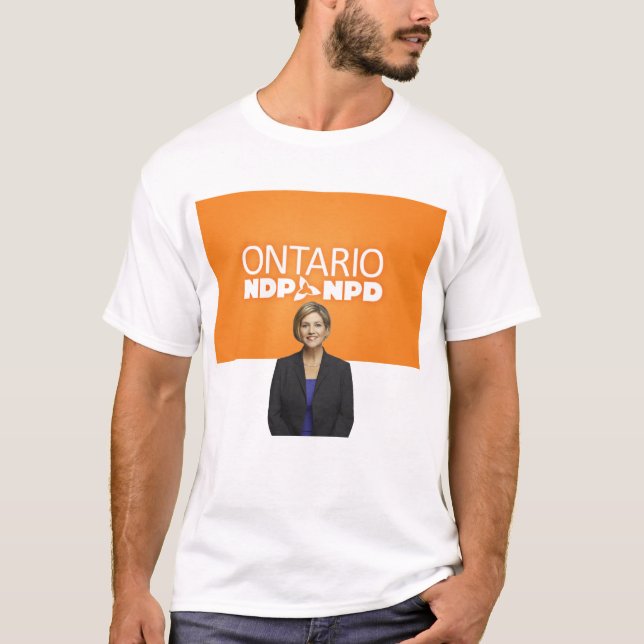 Le T-shirt des hommes d'Ontario NDP (Devant)