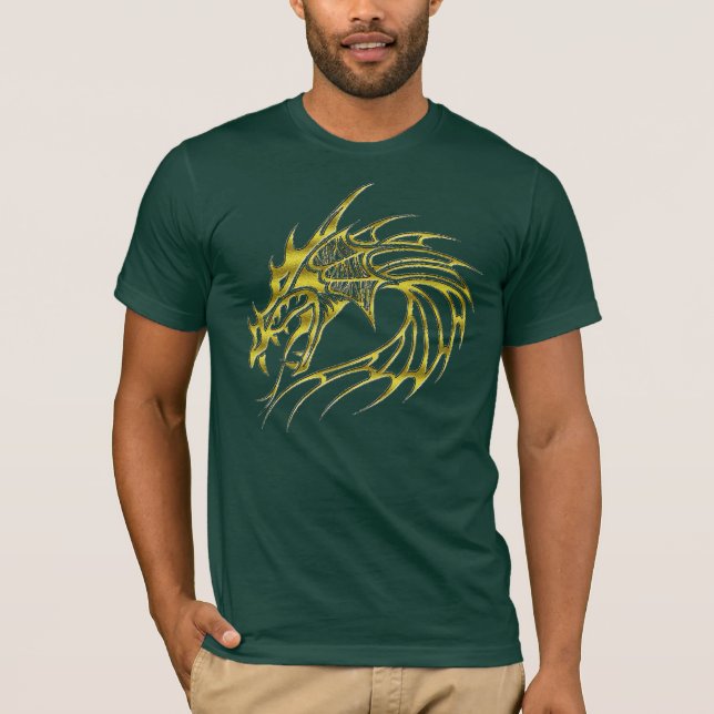 Le T-shirt des hommes d'or de dragon (Devant)